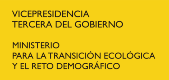 Logo Ministerio para la Transición Ecológica y el Reto Demográfico